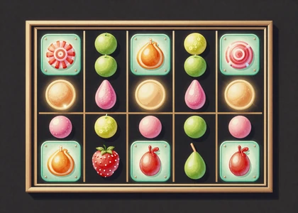 Sugar Rush 1000 Slot mit pastellfarbenem S&uuml;&szlig;igkeiten-Raster im Golazzo Online Casino