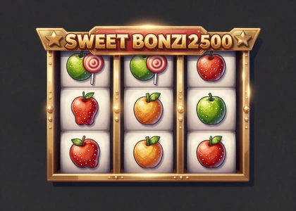 Sweet Bonanza 2500 Slot mit bunten Bonbon-Walzen und Lime-Gl&uuml;hen im Golazzo Online Casino